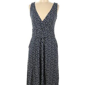 Boden Navy & White Polka Dot Dress Size 8R
